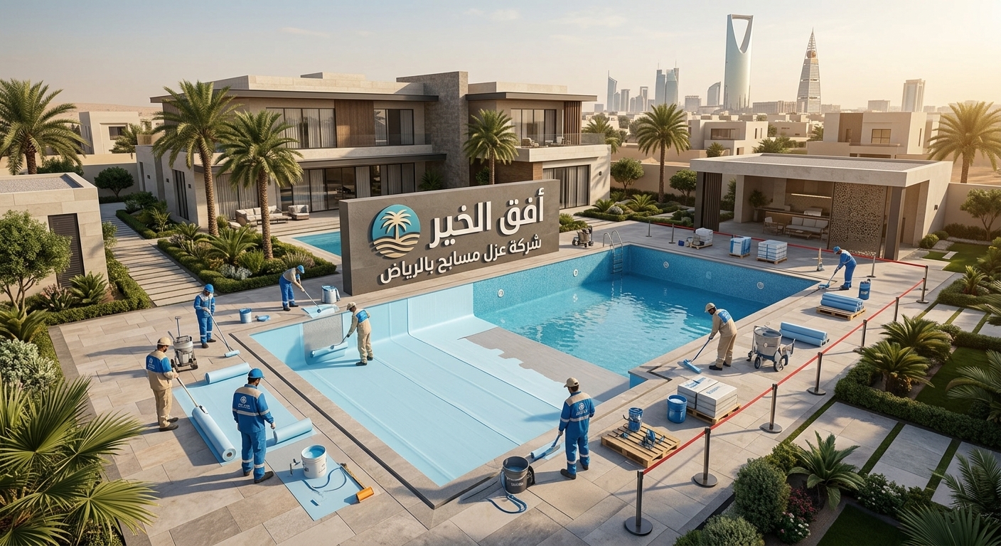 شركة عزل مسابح بالرياض عزل مائي ومعالجة تسربات المسابح